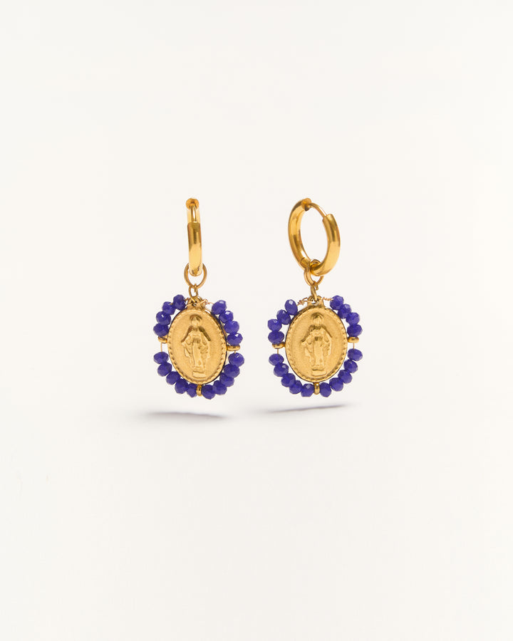 Santa Maria - Boucles d'Oreilles Cobalt